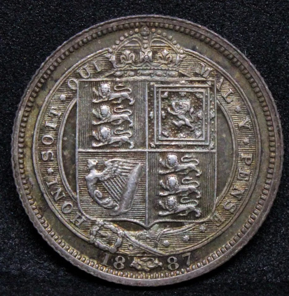 1887 withdrawn 6 (six) pence. Queen Victoria. UNC #2