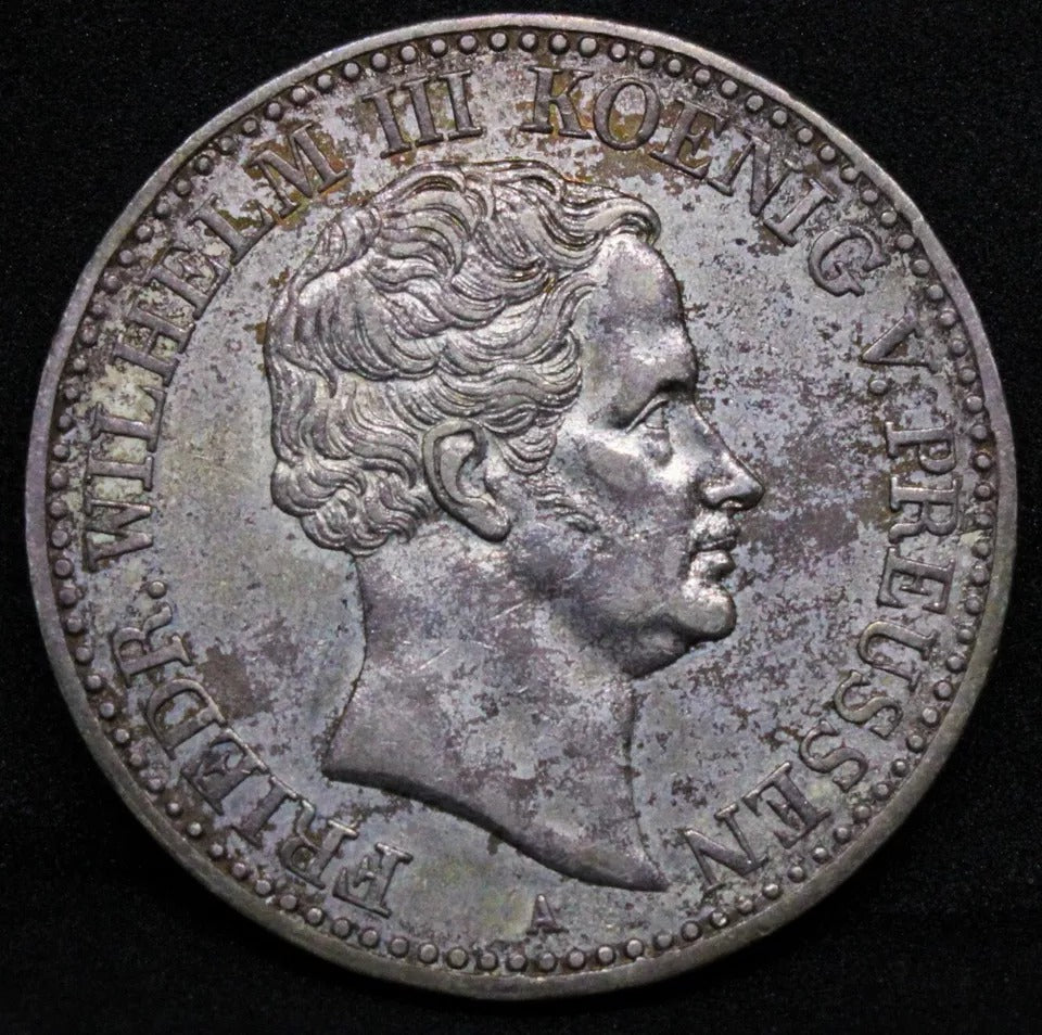 1 Thaler 1831, Prussia- German States Frederick William III. KM-419. EF + colour