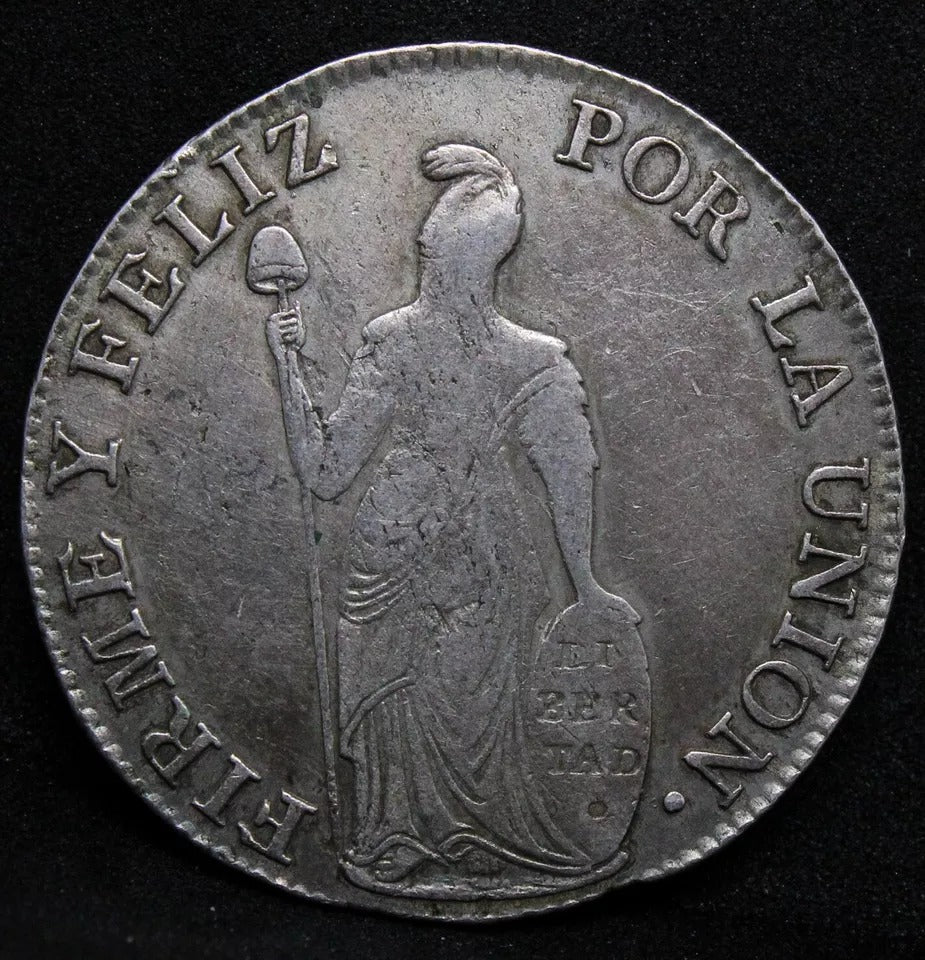 4 reales 1836 CUZco B. Peru. KM-151.1
