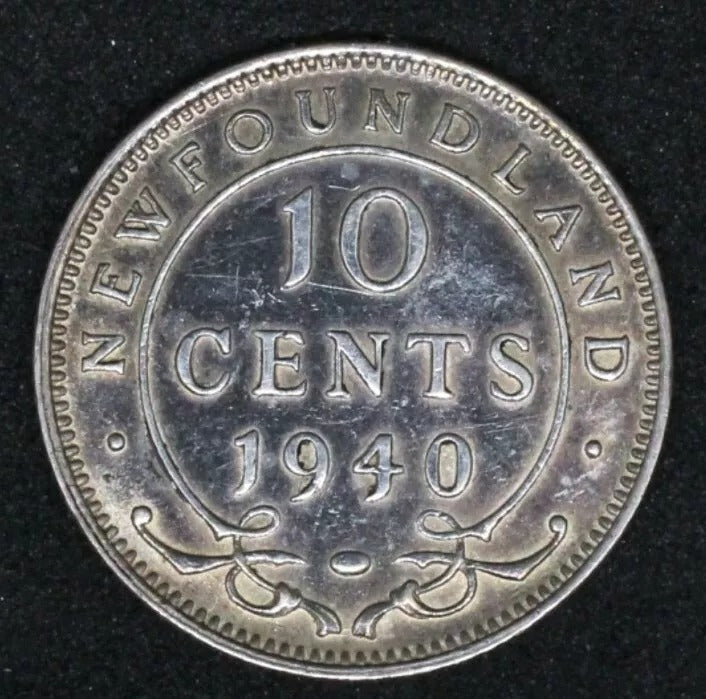 1940 Newfoundland 10 Cent EF, George VI