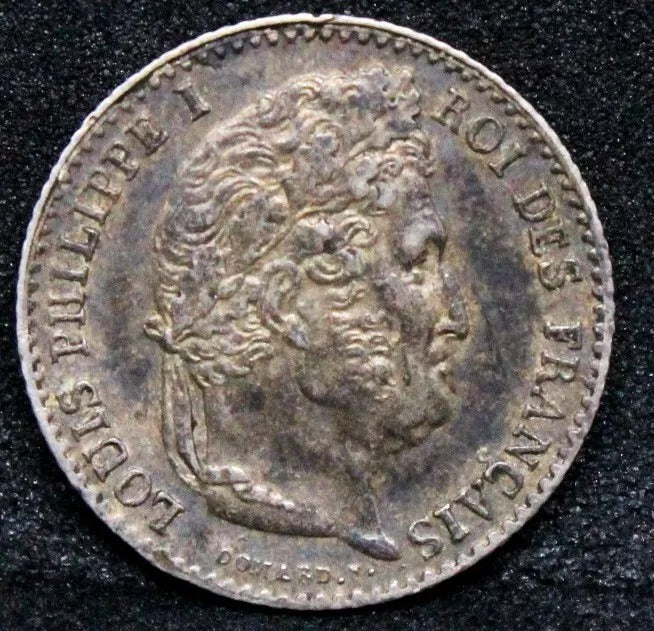 1833 -W 1/4 France, Louise Phillip. France. KM-740 EF