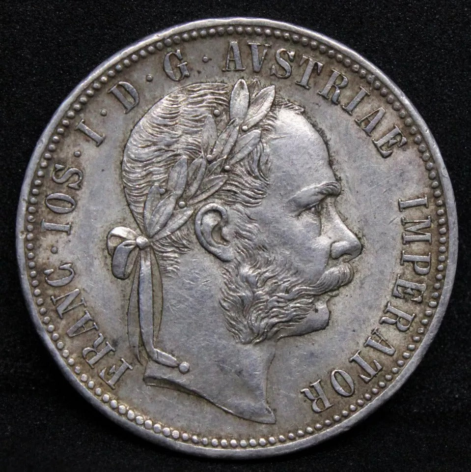 1 Florin 1878, Austria. Franz Joseph I.KM-2222. aUNC SOLD..
