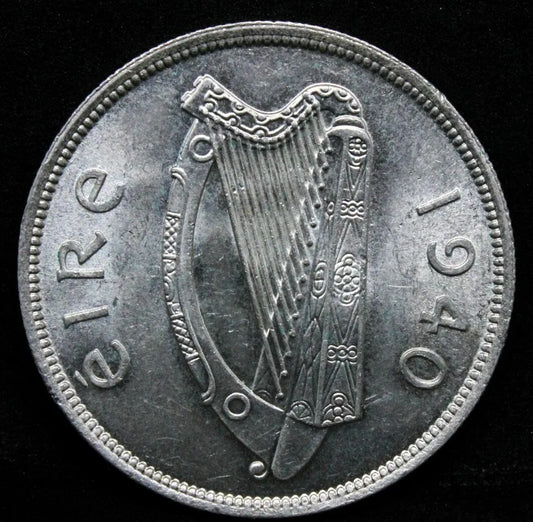 1940 1/2 Crown, Ireland Republic. KM.15 UNC