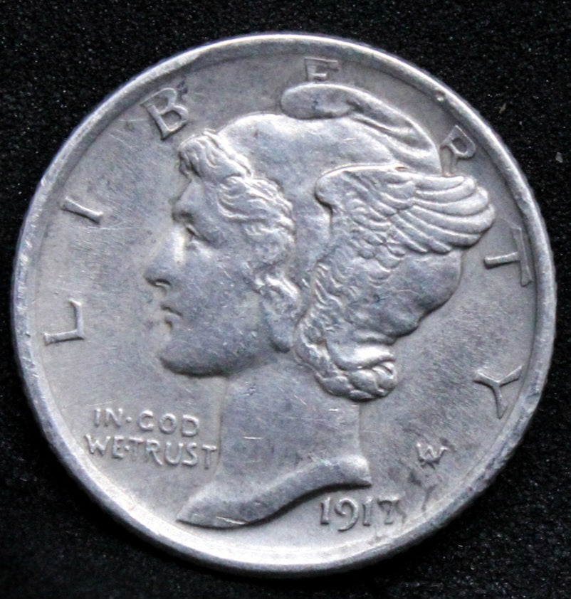 1917 Mercury Dime, USA/United states silver coin
