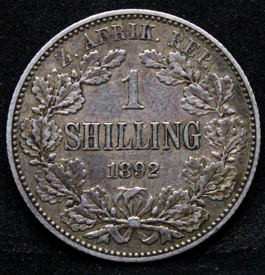 1892 shilling (Zuid Afrikaansche Republiek) - South Africa, nEF KM-5