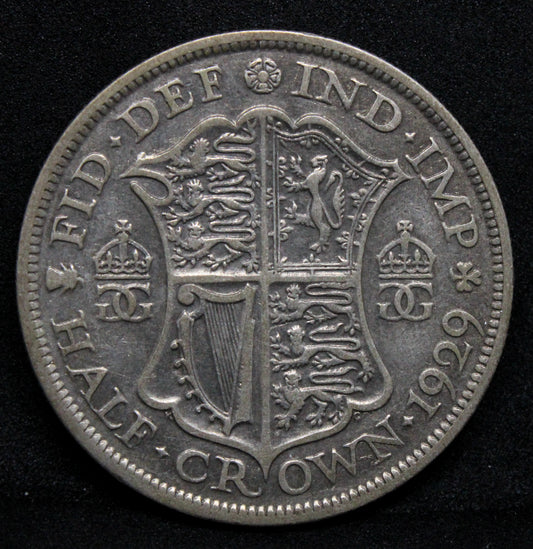 1/2 Crown 1929, Great Britain George V. S.4037 VF