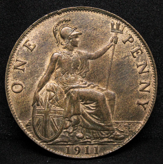 1911 penny , George V. S.4051. UNC