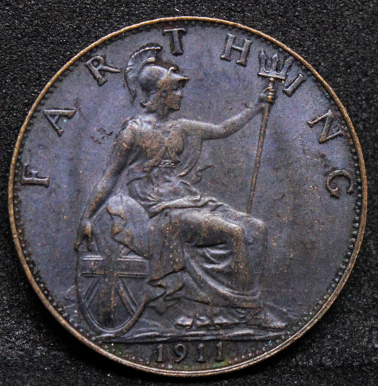 1911 Farthing, George V. S.4059. UNC