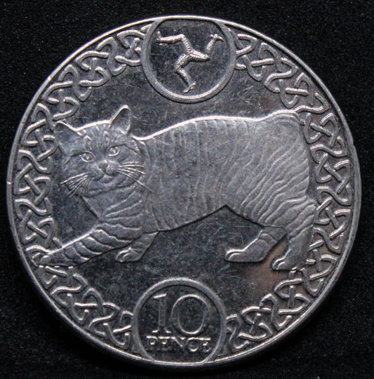 2019 10 Pence - Elizabeth II Manx Cat. Isle of man. KM-1581.