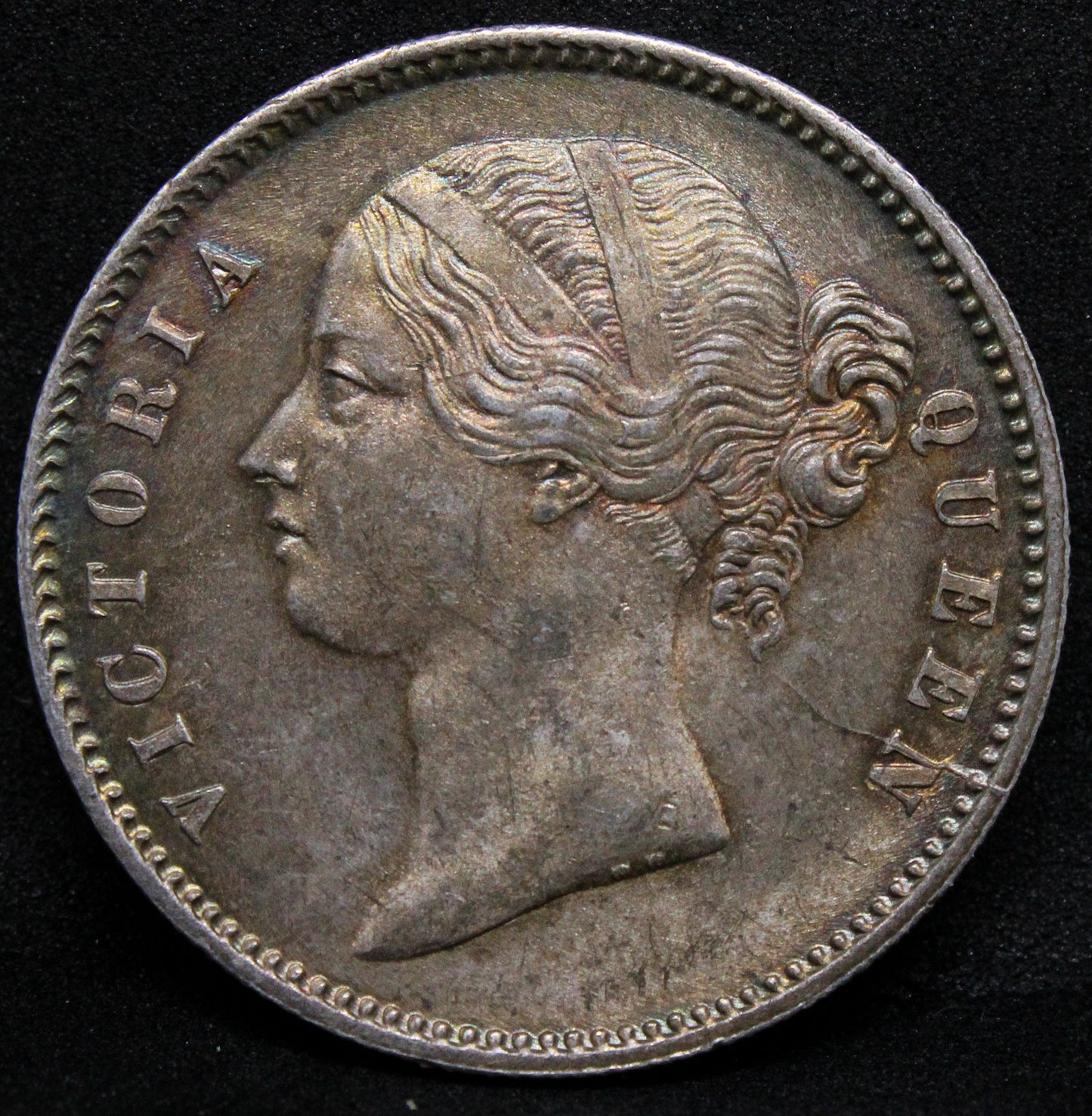 1840 (B&C) INDIA RUPEE .NGC MS 63