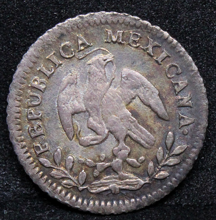 1859 GO-PF MEXICO 1/2R .NGC MS 62, Sole Graded TOP POP