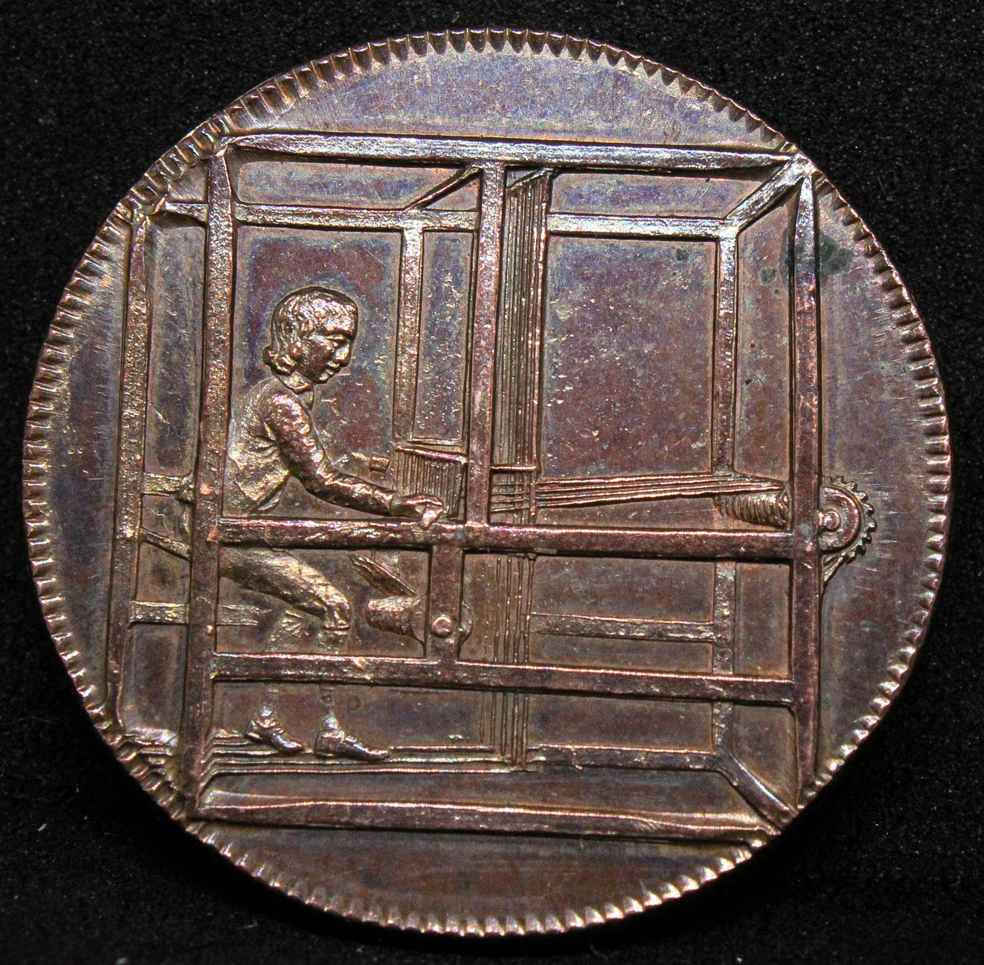 Rochdale 1/2 penny copper token 1792. almost PL fields