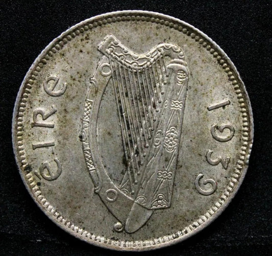 1939 Ireland Republic Florin 2 shillings KM 15 UNC