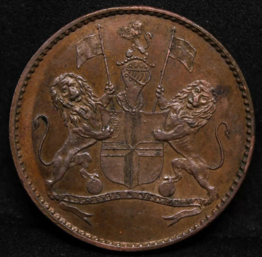 1821 Saint Helena & Ascension - British East India Company 1/2 Penny KM#A4