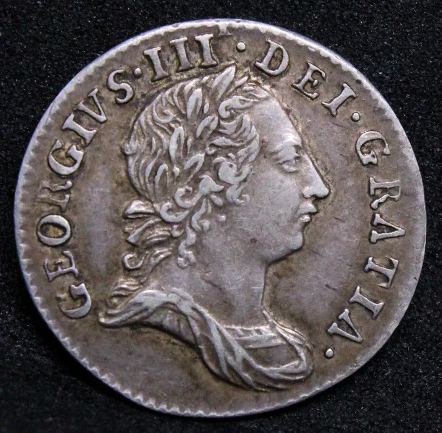 1762 Maundy 3 Pence, George III EF #2