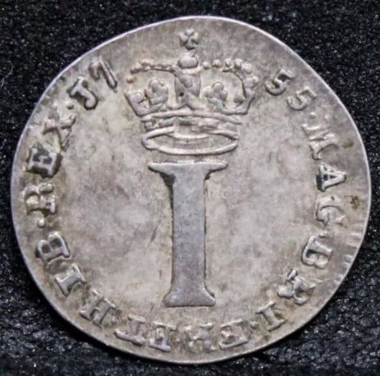 1 penny 1755 Maundy issue. george II. S.3715 nEF