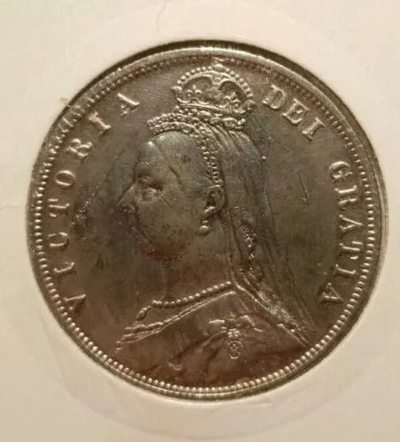 1/2 Crown 1887, Victoria Jubilee Portrait. S.3925. gVF