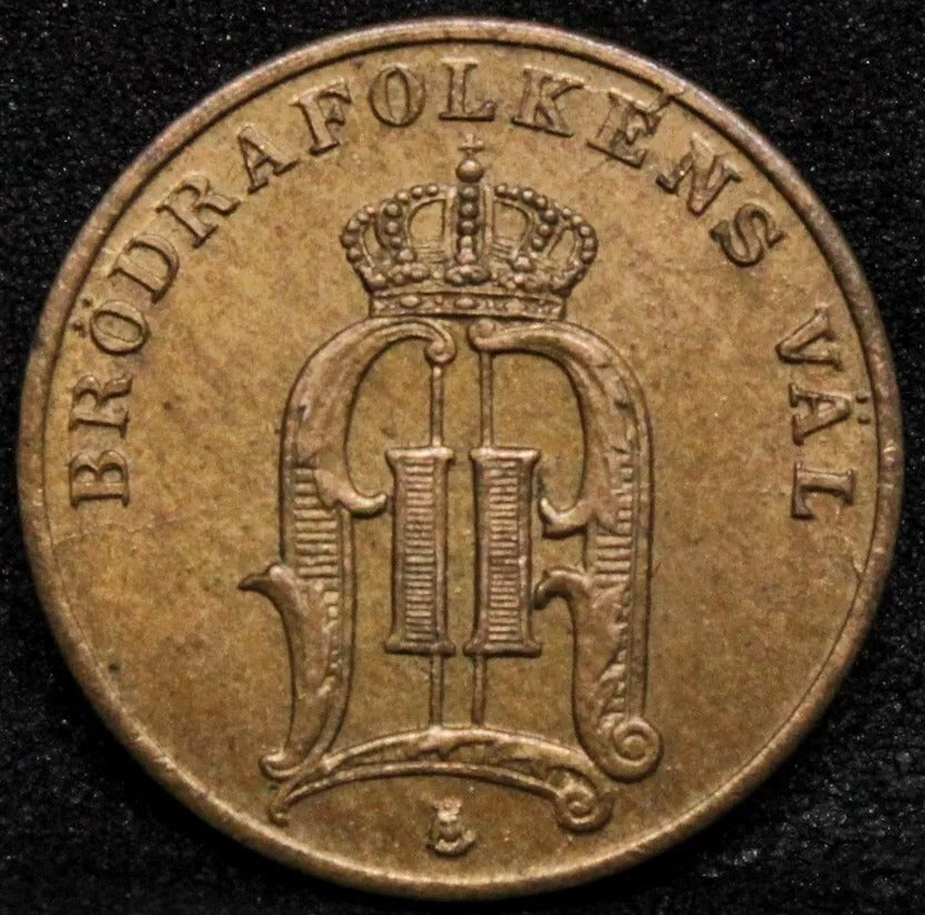 1 Öre 1889. Sweden. Oscar II. KM-750. BU Bronze Coin
