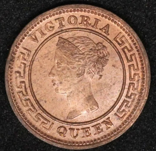 1901 1/4 Cent, Ceylon. Queen Victoria, BUNC, Full Lustre