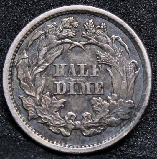 1/2 Dime 1870 United States silver Coin.
