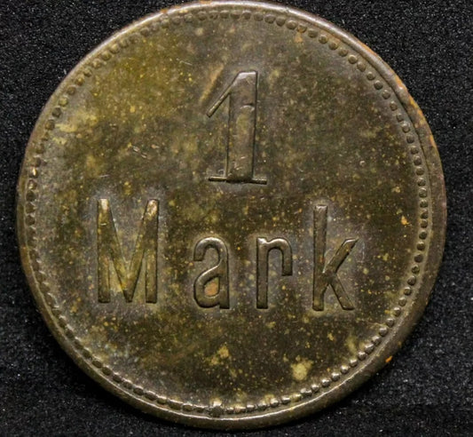 1 Mark Token, 3 Kompagnie(artillery), German Southwest Africa(1890-14). Hern 26a