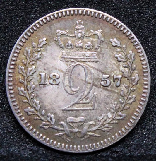 2 pence (maundy) 1857, Queen Victoria. S.3919. UNC