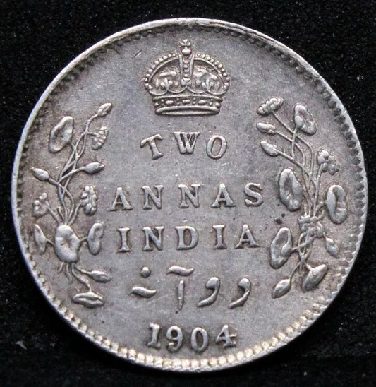 1904 India-British 2 Annas George V KM 505 UNC