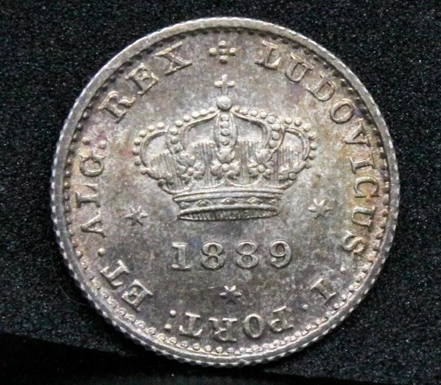 1889 50 Reis Portugal, Luiz I UNC. KM-506.2