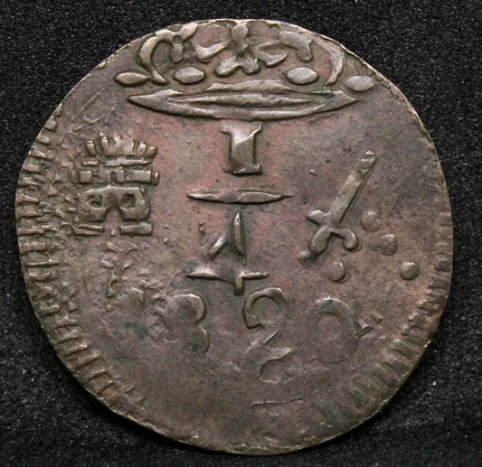1/4 Real 1820, Santa Marta. Columbia Seige Issue. KM.B4.