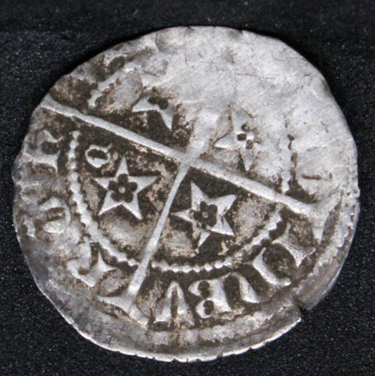 David II Scotland penny. Reverse "D" privy in 4th qtr. Donatus Mulekyn S:????