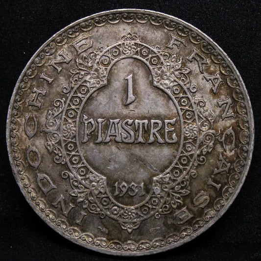 1 Piastre 1931. French Indo-China. KM-19. aUNC