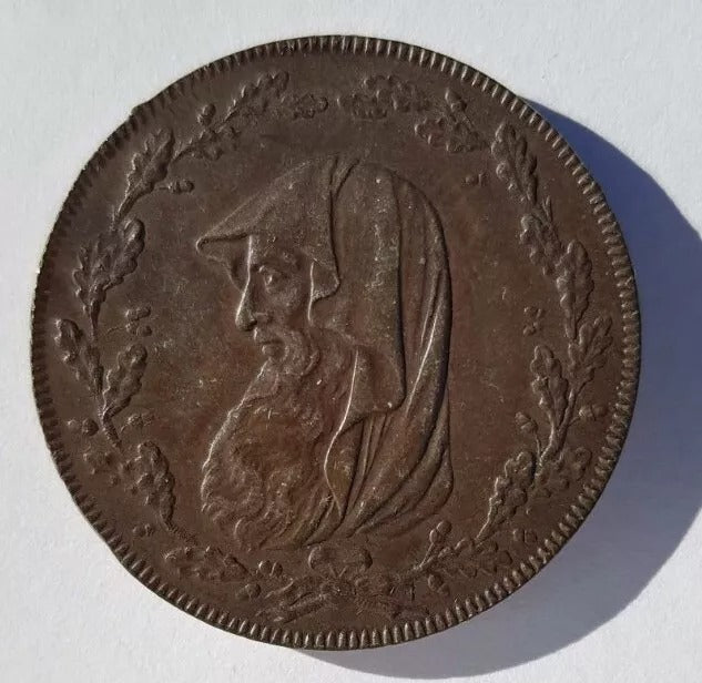 1791 Anglesey Mines 1/2 penny token, D&H 387, Mint condition UNC