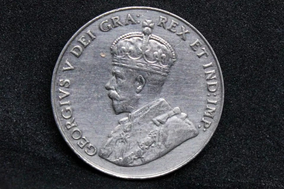 5 cents 1934 Canada, George V. KM-23. aUNC