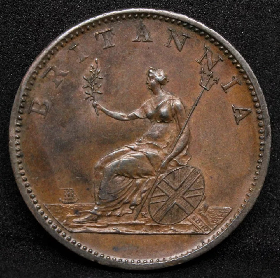 1/2 Penny 1799, Soho issue. Great Britain-King George III. S.3778. UNC