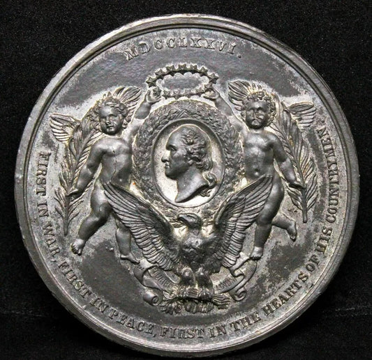 USA Centennial Exhibition, Philadelphia 1876 Danish Medal White Metal Baker 427B