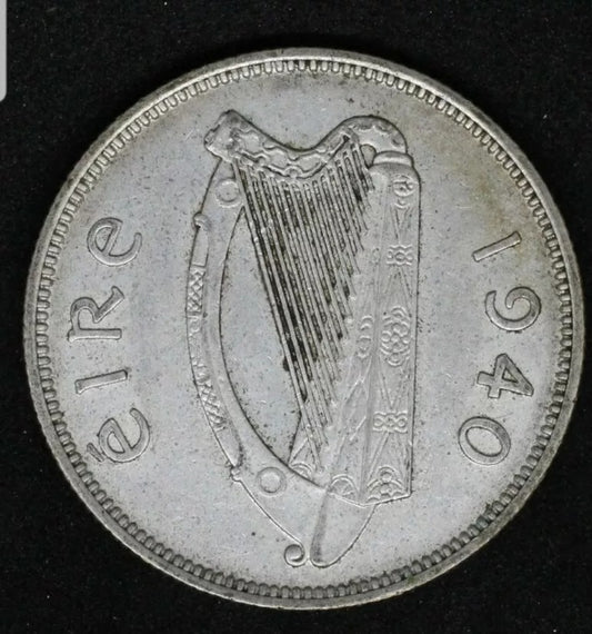 1940 Ireland Republic Florin KM 15 EF/UNC