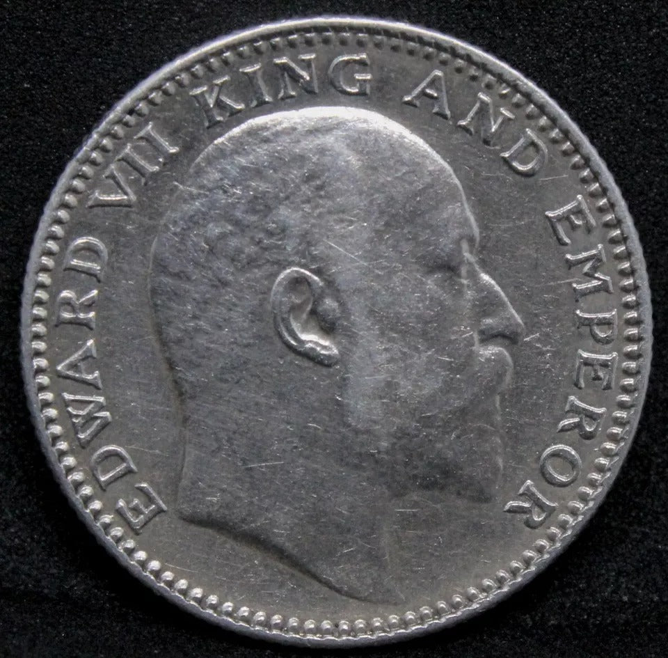 half rupee 1910 (C). British-India. Edward VII. KM-507 aUNC