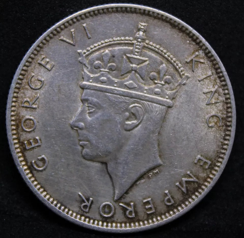 Two Shillings 1942, Southern Rhodesia. George VI. KM-19 aUNC