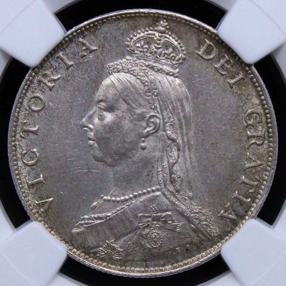 1 Florin 1887, Queen Victoria. S.3925 NG.C UNC-cleaned SOLD..