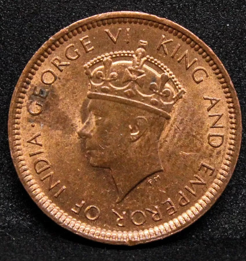 1/2 cent 1940. Ceylon. George VI. KM-110 UNC