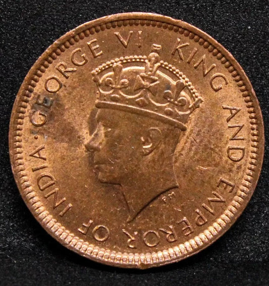 1/2 cent 1940. Ceylon. George VI. KM-110 UNC