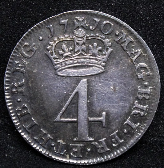4 pence (maundy issue) 1710. Queen Anne. S.3595. UNC