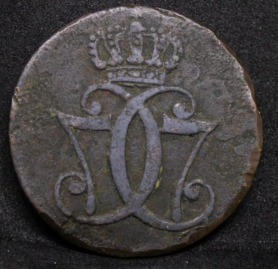 1771 Skilling, Denmark. Christian VI. KM-616