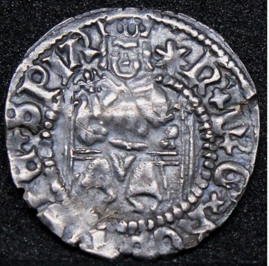 Henry VIII, Penny, 'Sovereign' type, Durham city mint. S.2354 High grade SOLD..