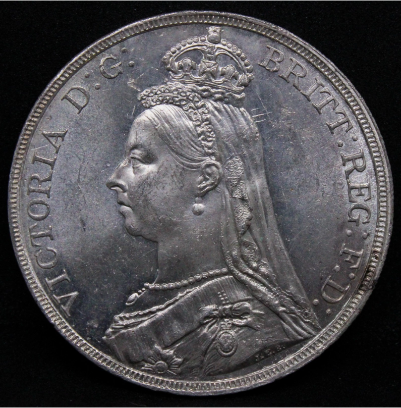 1890 Crown, Queen Victoria. S.3921. UNC NGC MS63