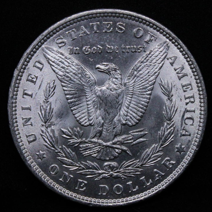 1889 Morgan Dollar. USA silver $1. NGC MS64