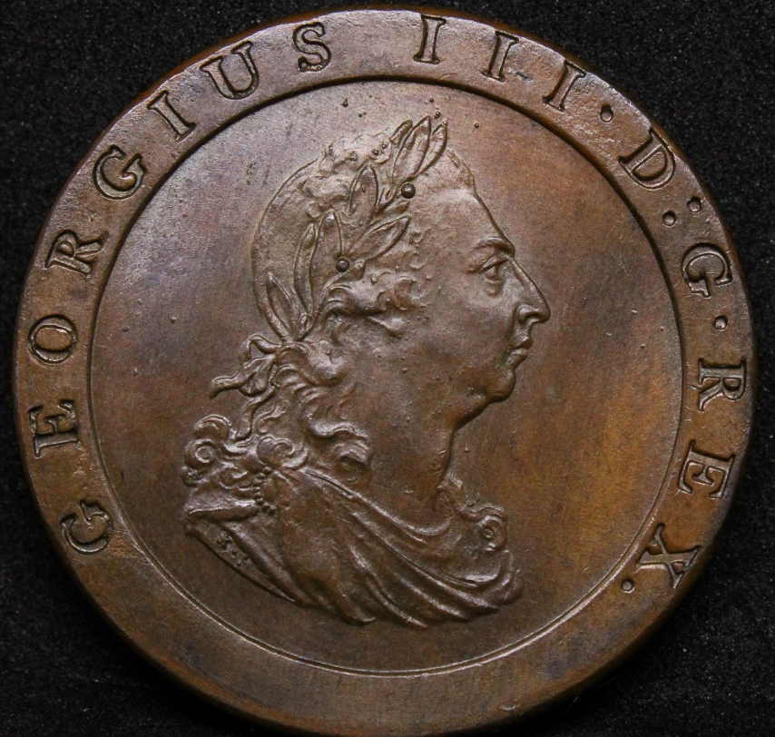 1797 Penny. Soho Mint Issue. George III. S.3777. UNC NGC MS64