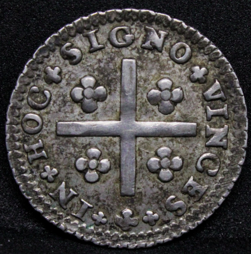 1/2 Crown 1707 -E (Edinburgh Mint, Scotland). Anne. S.3605. NGC AU55 + 80 Reis ND(1706-50) Portugal Silver Coin, João V. KM-177 EF