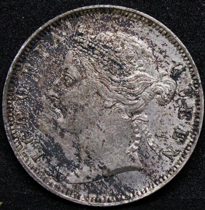 1891 hong kong 20 cents + 5 Cents 1886 Hong Kong (A. Wong)