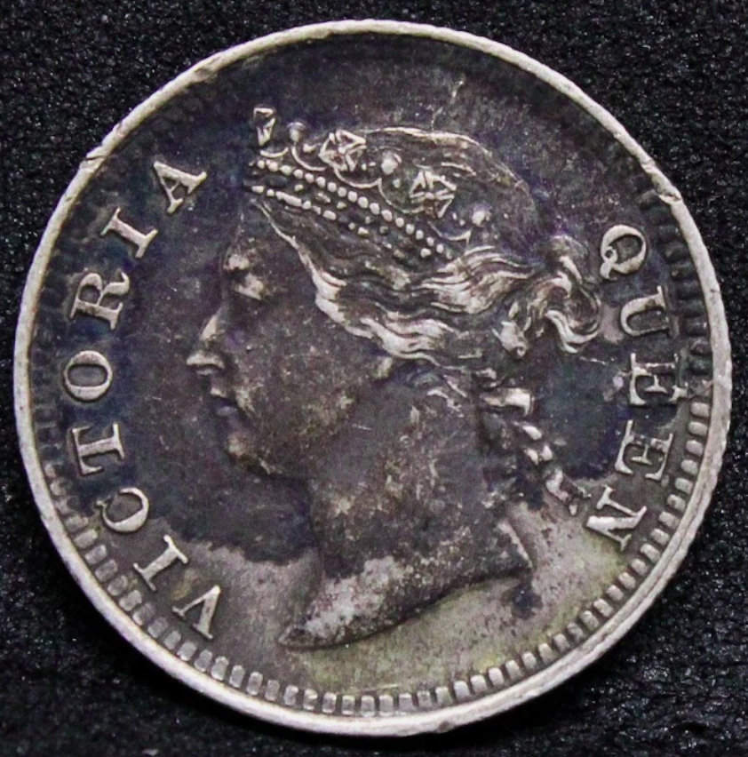 1891 hong kong 20 cents + 5 Cents 1886 Hong Kong (A. Wong)